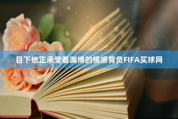 目下他正承受着渊博的情感背负FIFA买球网