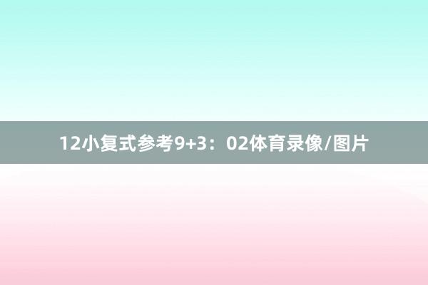 12　　小复式参考9+3：02体育录像/图片