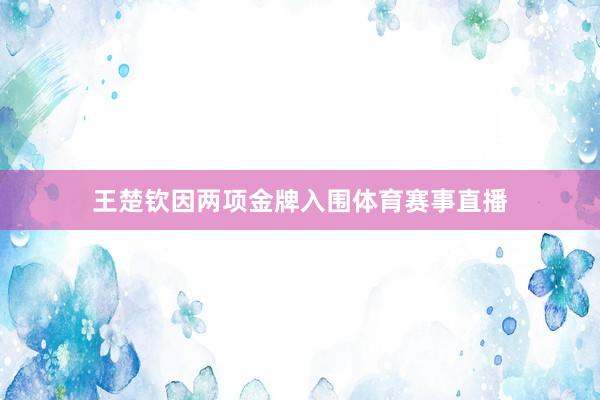 王楚钦因两项金牌入围体育赛事直播