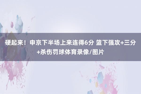 硬起来！申京下半场上来连得6分 篮下强攻+三分+杀伤罚球体育录像/图片